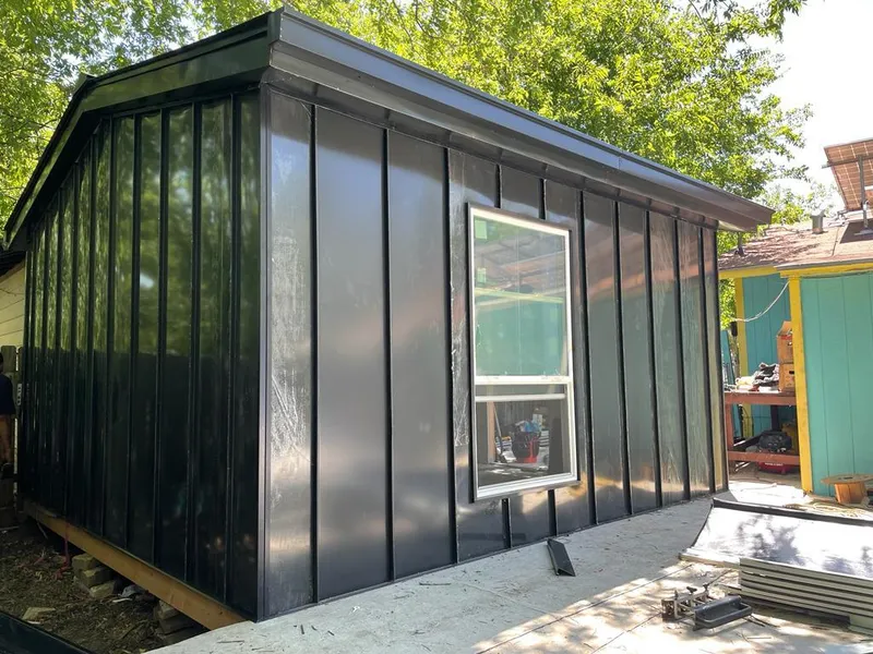 Black standing seam metal wall panels for Metal Roof Installation in Cape Coral